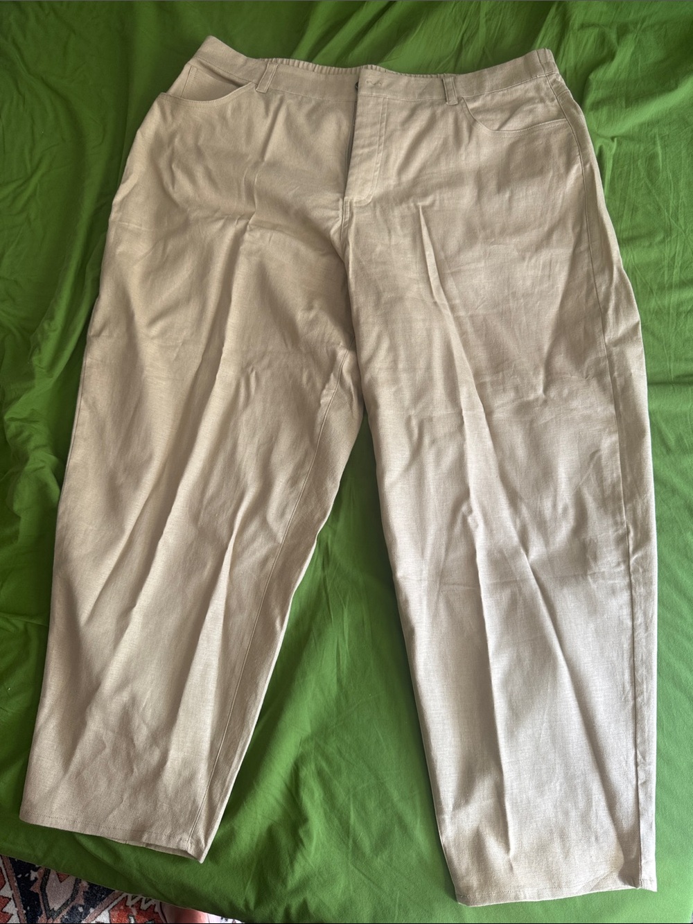Universal Standard Lou Barrel Leg Linen Pants